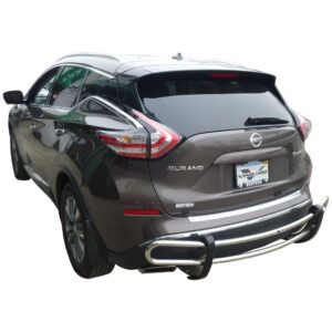Double Tube Rear Bumper Guard Stainless Steel