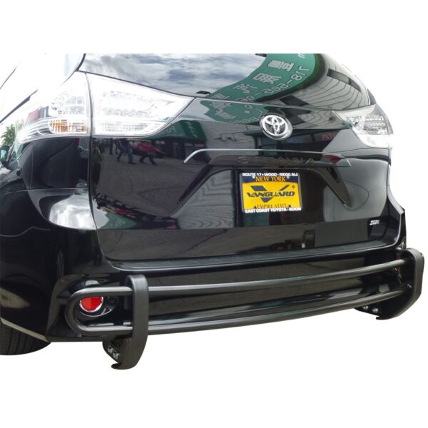 Double Tube Rear Bumper Guard Black Powdercoat