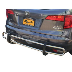 Double Tube Rear Bumper Guard Stainless Steel