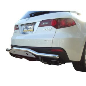 Single Tube Rear Bumper Guard With Skid Plate Stainless Steel