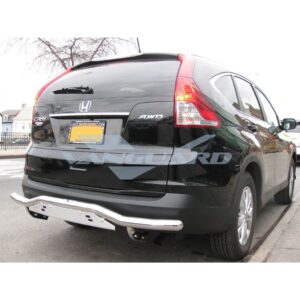 Single Tube Rear Bumper Guard With Skid Plate Stainless Steel