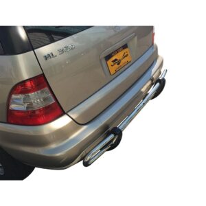 Double Tube Rear Bumper Guard Stainless Steel