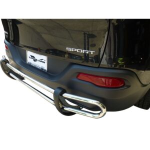 Double Tube Rear Bumper Guard Stainless Steel