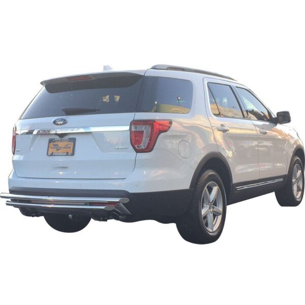 Double Layer Rear Bumper Guard Stainless Steel