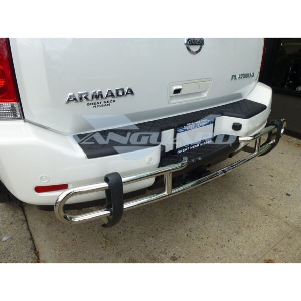 Double Tube Rear Bumper Guard Stainless Steel