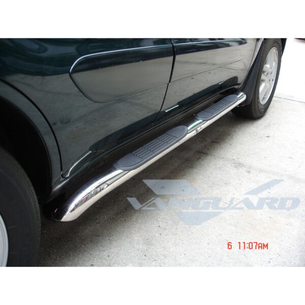3in Round Side Steps Stainless Steel