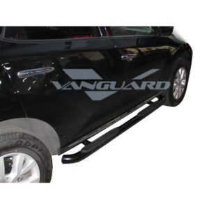 3in Round Side Steps Black Powdercoat