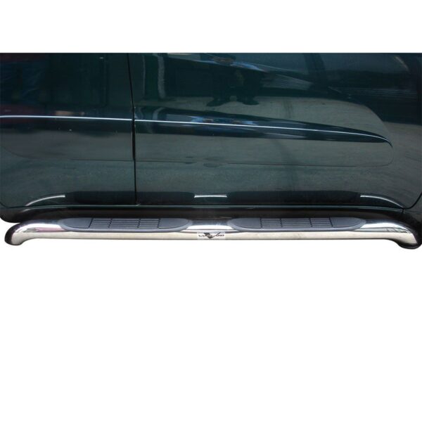 3in Round Side Steps Stainless Steel