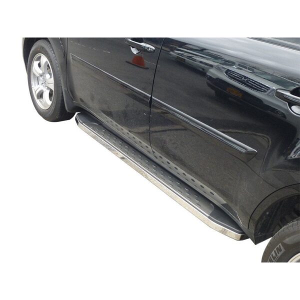 F2 Style Running Boards Polished Chrome
