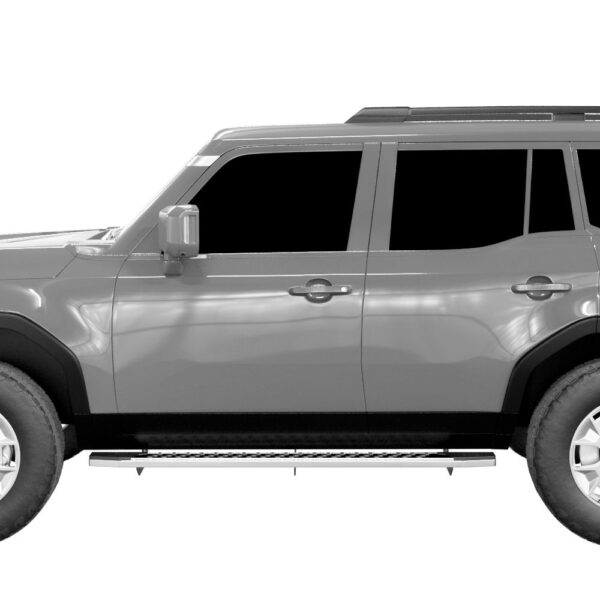 F2 Style Running Boards Polished Chrome