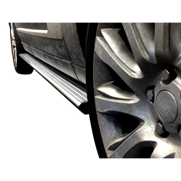 OE Style Running Boards Brushed Aluminum