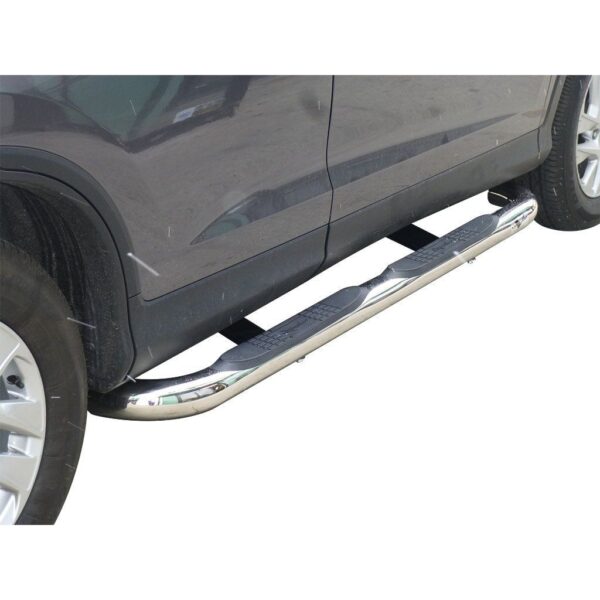 3in Round Side Steps Stainless Steel