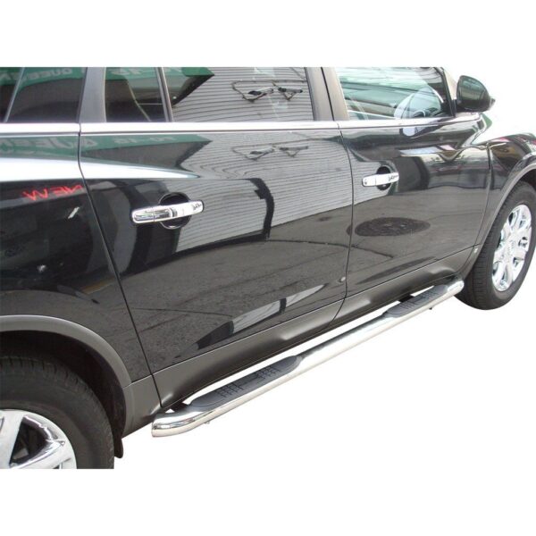 3in Round Side Steps Stainless Steel