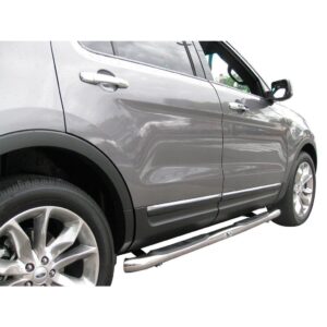 3in Round Side Steps Stainless Steel