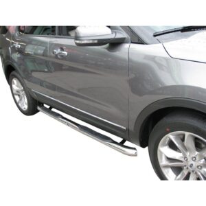 3in Round Side Steps Stainless Steel