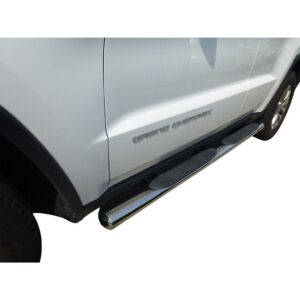 3in Round Side Steps Stainless Steel