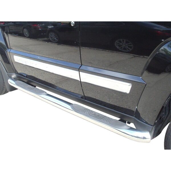 3in Round Side Steps Stainless Steel