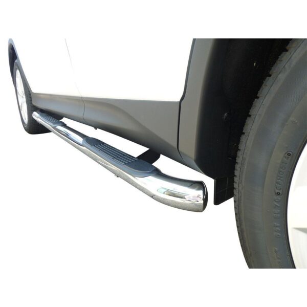 3in Round Side Steps Stainless Steel