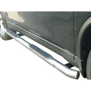 3in Round Side Steps Stainless Steel