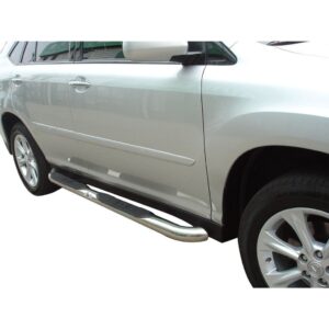 3in Round Side Steps Stainless Steel