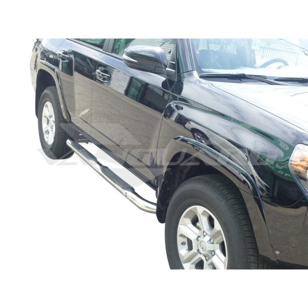 3in Round Side Steps Stainless Steel