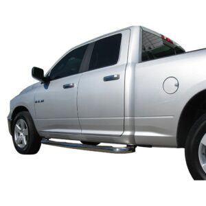 3in Round Side Steps Stainless Steel