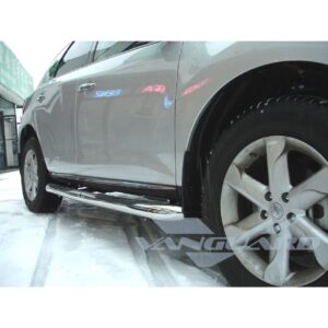 3in Round Side Steps Stainless Steel