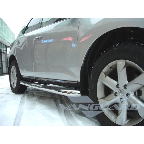 3in Round Side Steps Stainless Steel