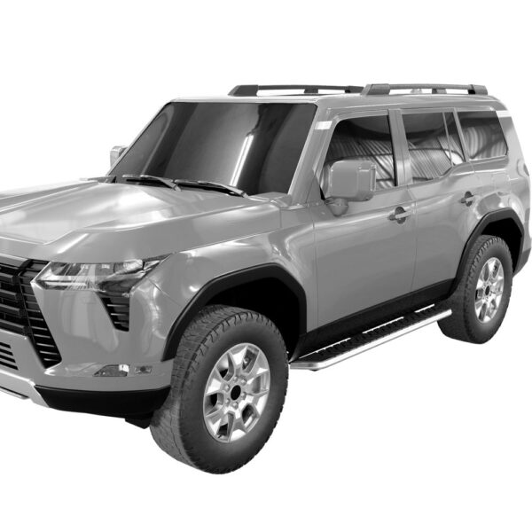 F1 Style Running Boards Black