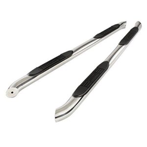 3in Round Side Steps Stainless Steel