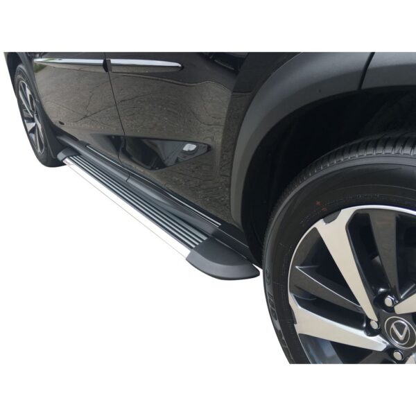 H2 Running Boards Brushed Aluminum