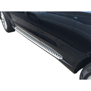 OE Style Running Boards Brushed Aluminum