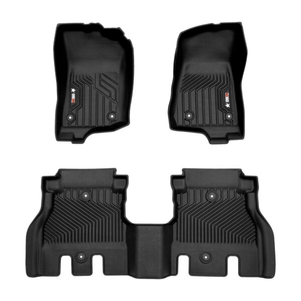 OMAC Premium Floor Mats for Jeep Wrangler JL 2018-2023 Heavy Duty All-Weather