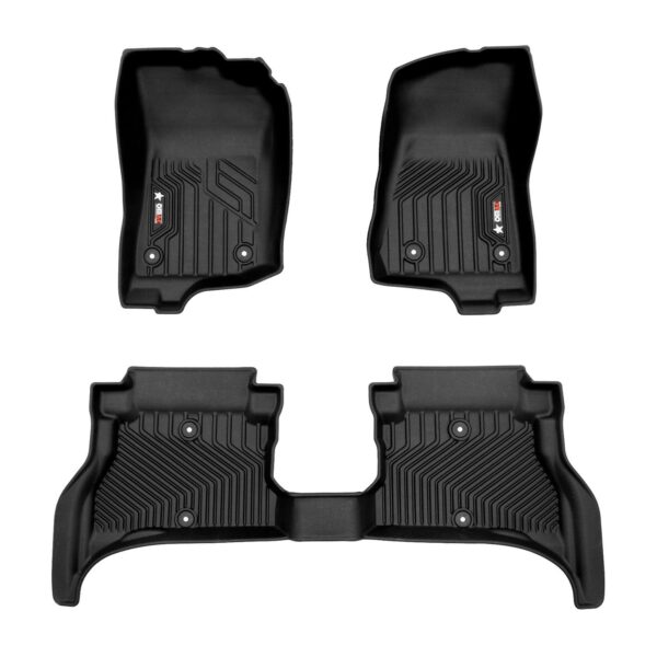 OMAC Premium Floor Mats for Jeep Wrangler 4xe 2021-2023 Heavy Duty All-Weather