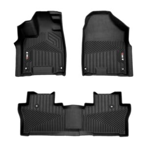 OMAC Premium Floor Mats Liners for Honda Pilot 2016-2022 Heavy Duty All-Weather