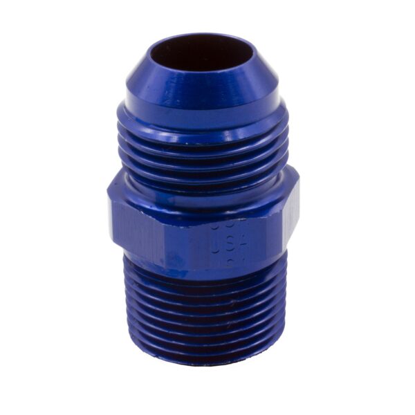 ADAPTER, 12 AN TO 3/4 in. NPT, BLUE ALUMINUM