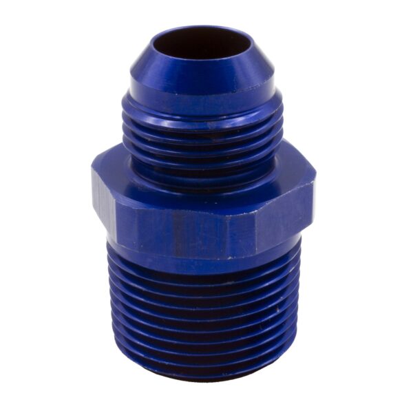 ADAPTER, 12 AN TO 1 in. NPT, BLUE ALUMINUM