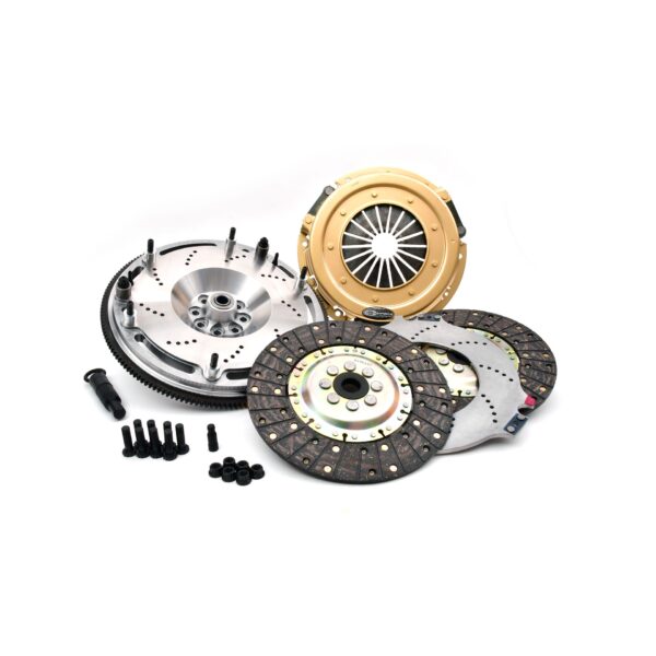 Centerforce SST 10.4, Multi=Disc Clutch and Flywheel Kit, 48.60 lbs, 164 Tooth Gear, 0 in/oz Internally Balanced, 8 Bolt Crank, 925 ft/lbs Capacity, 10.4in Dia., 23M-Spline, Fits Ford s Mustang 5.0L