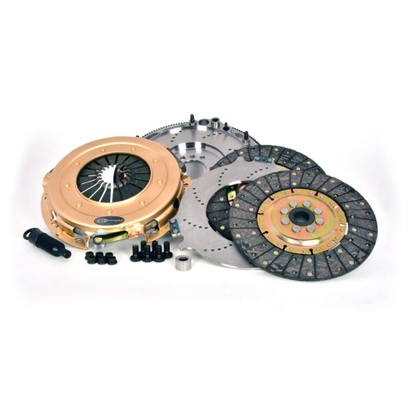 Centerforce SST 10.4, Multi=Disc Clutch and Flywheel Kit, 45.60 lbs, 168 Tooth Gear, 0 in/oz Internally Balanced, 6 Bolt Crank, 925 ft/lbs Capacity, 10.4in Dia., 26-Spline, Fits Chevrolet/GMC Cars and Trucks 8 Cyl