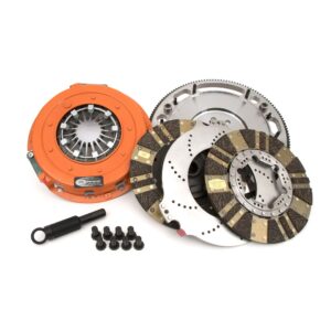 Centerforce DYAD ? DS 10.4, Multi-Disc Clutch and Flywheel Kit, 143 Tooth Gear, 0 in/oz Internally Balanced, 8 Bolt Crank, 1300 ft/lbs Capacity, 10.4in Dia., 18-Spline, Fits Dodge/Plymouth Cars 7.0L/7.2L