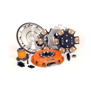 Centerforce DYAD ? XDS 10.4, Extreme Multi-Disc Clutch and Flywheel Kit, 48.45 lbs, 164 Tooth Gear, 0 in/oz Internally Balanced, 8 Bolt Crank, 1600 ft/lbs Capacity, 10.4in Dia., 26-Spline, Fits Ford Mustang 8 Cyl