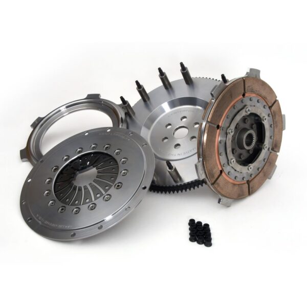 Centerforce DYAD ? XDS 8.75, Extreme Multi-Disc Clutch and Flywheel Kit, 29.85 lbs, 6 Bolt Crank, 400-800 ft/lbs Capacity, 8.75in Dia., 23-Spline, Fits Ford Focus RS 2.3L