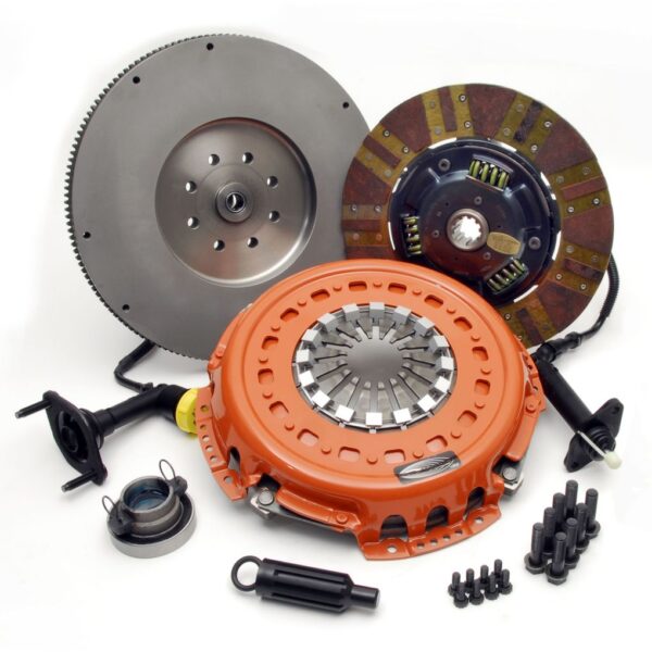 Centerforce Dual Friction ?, High Performance Clutch Pressure Plate, High Performance Disc, High Performance and Flywheel Set, 152 Tooth Gear, 0 in/oz Internally Balanced, 8 Bolt Crank, 900 ft/lbs Capacity, 13in Dia., 10-Spline, Fits Dodge/Ram Cars and Trucks 5.9L/6.7L