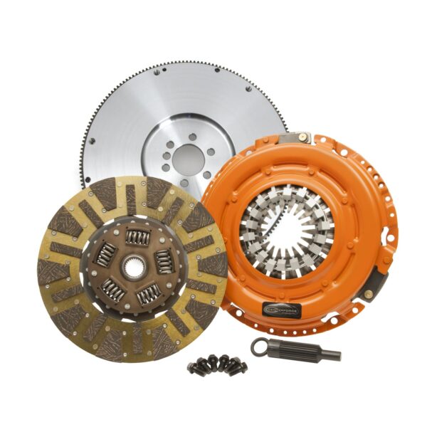 Centerforce Dual Friction ?, High Performance Clutch Pressure Plate, High Performance Disc, High Performance and Flywheel Set, 53.15 lbs, 168 Tooth Gear, 0 in/oz Internally Balanced, 6 Bolt Crank, 700 ft/lbs Capacity, 12in Dia., 10-Spline, Fits Chevrolet/GMC Trucks 6.0L