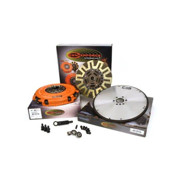 Centerforce Dual Friction ?, High Performance Clutch and Flywheel Kit, 168 Tooth Gear, 0 in/oz Internally Balanced, 6 Bolt Crank, 700 ft/lbs Capacity, 12in Dia., 26-Spline, Fits Chevrolet/Pontiac Cars 8 Cyl