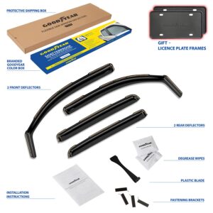 GOODYEAR In-Channel Window Deflectors Shatterproof