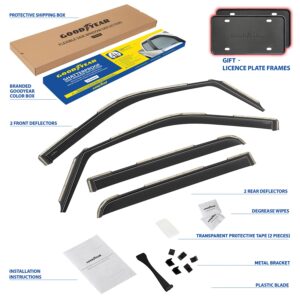GOODYEAR In-Channel Window Deflectors Shatterproof
