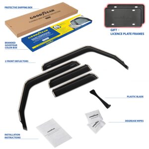 GOODYEAR In-Channel Window Deflectors Shatterproof