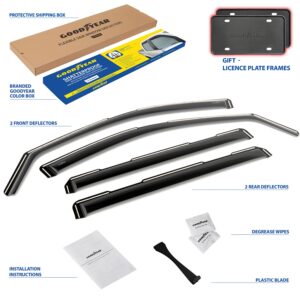 GOODYEAR In-Channel Window Deflectors Shatterproof