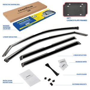 GOODYEAR In-Channel Window Deflectors Shatterproof